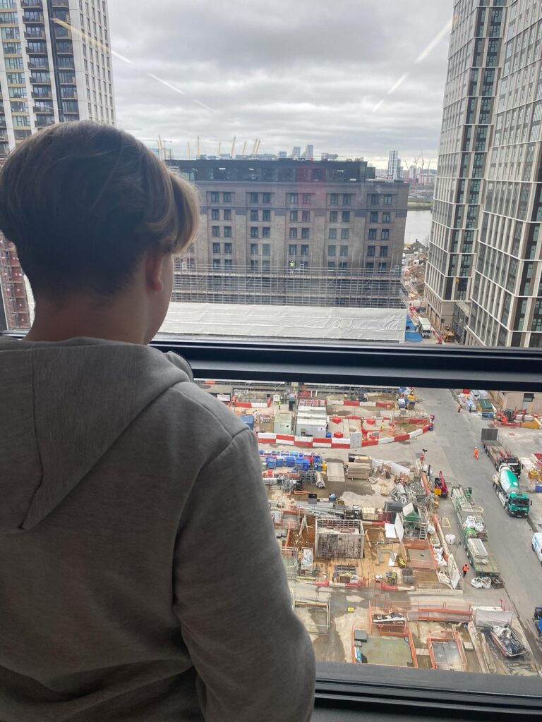 wood wharf construction visit