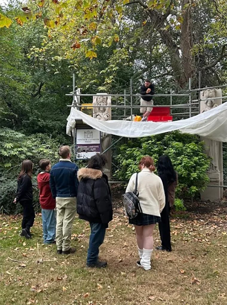 southwark park caryatids newhaven school